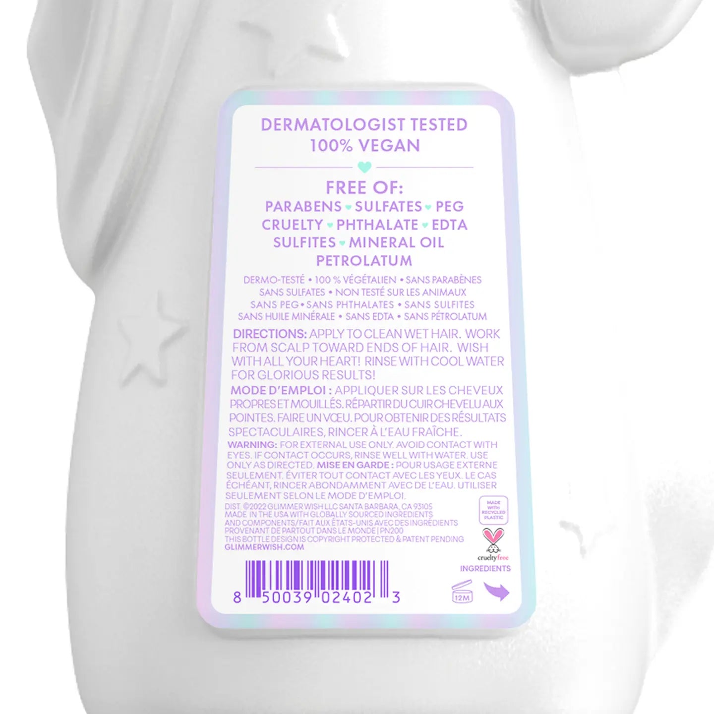 Glimmer Wish - Unicorn Kids Conditioner | Paraben & Sulfate Free