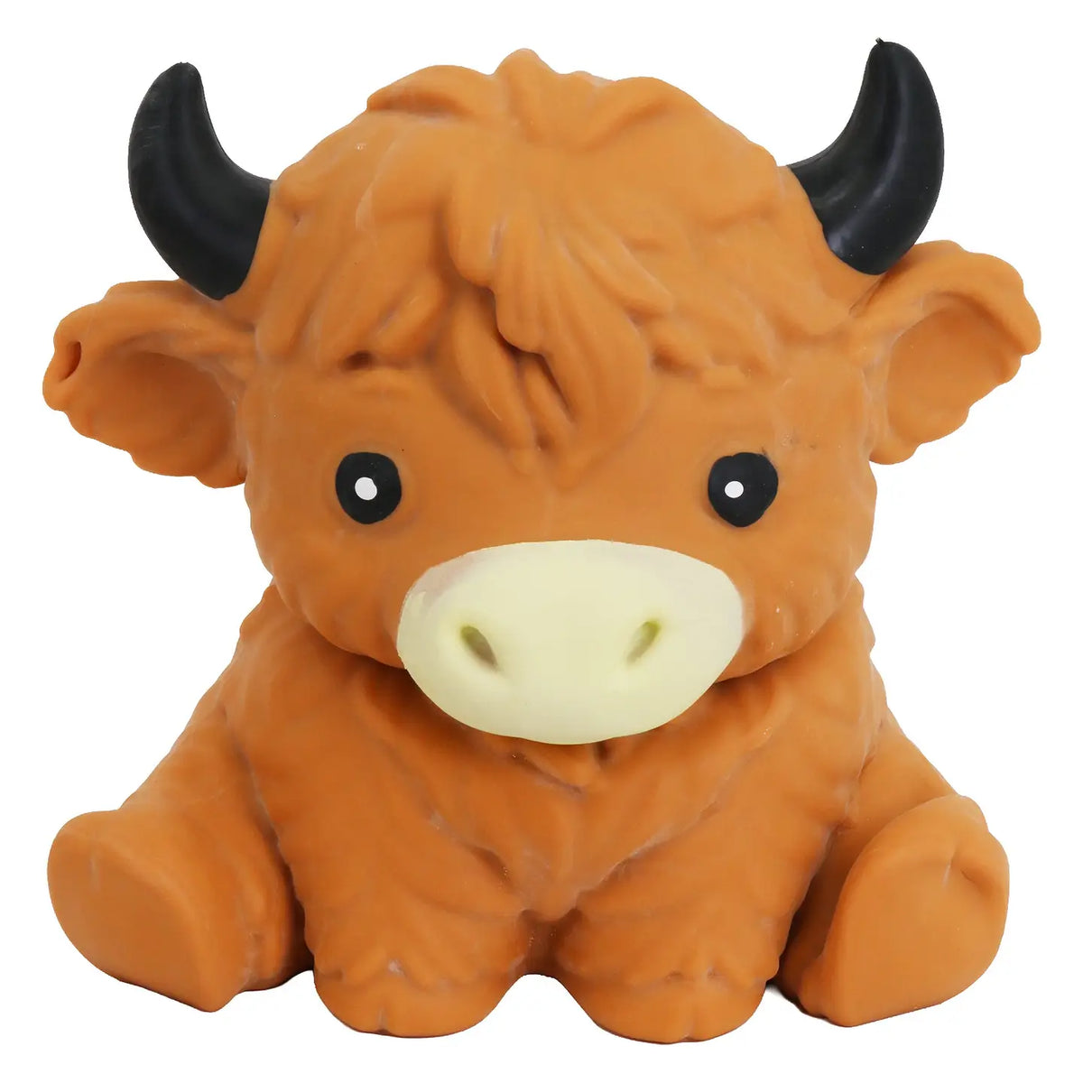 Big Jumbo 9 Inch Highland Cow Fluffy Slime Filled Squishy
