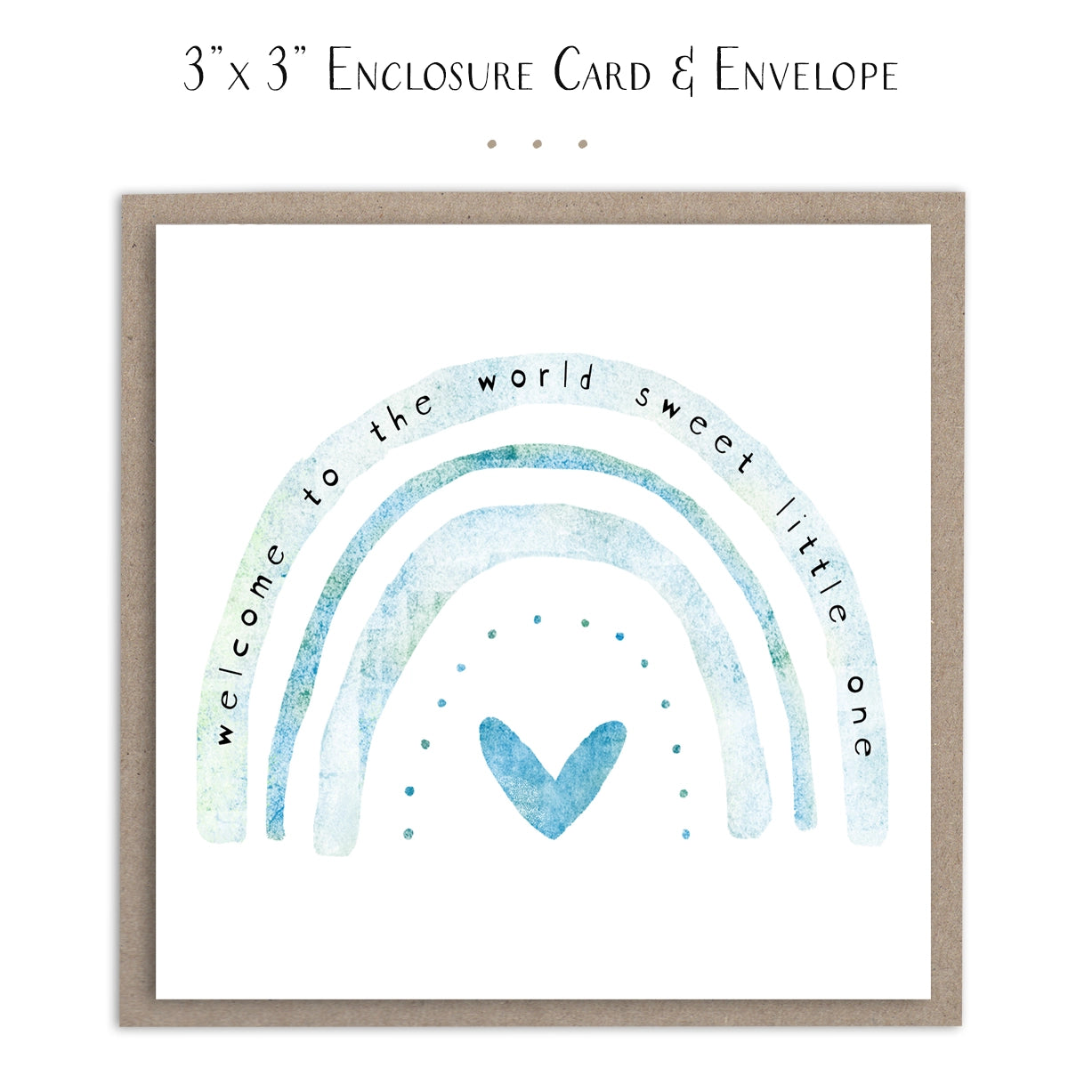Welcome To the World Little One - Mini Baby Boy Card