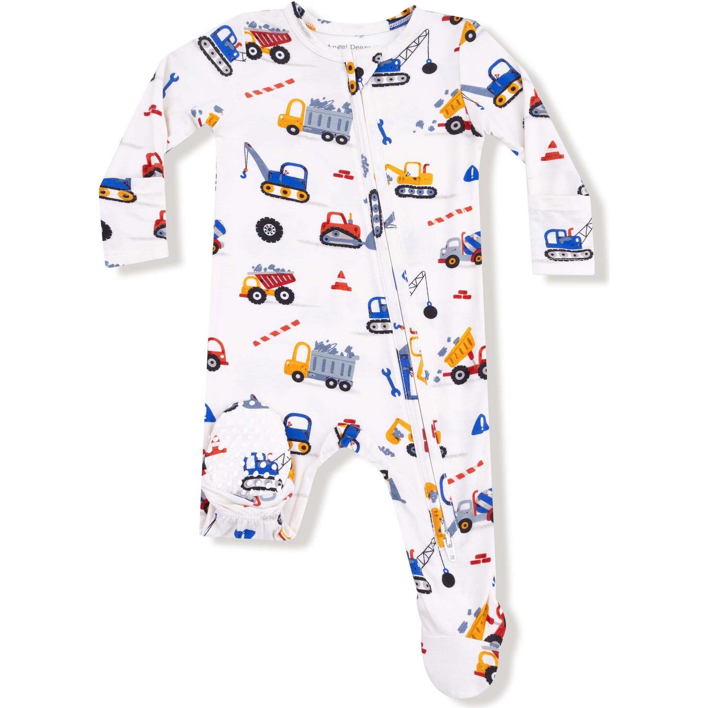 Crayon Construction 2 Way Zipper Footie