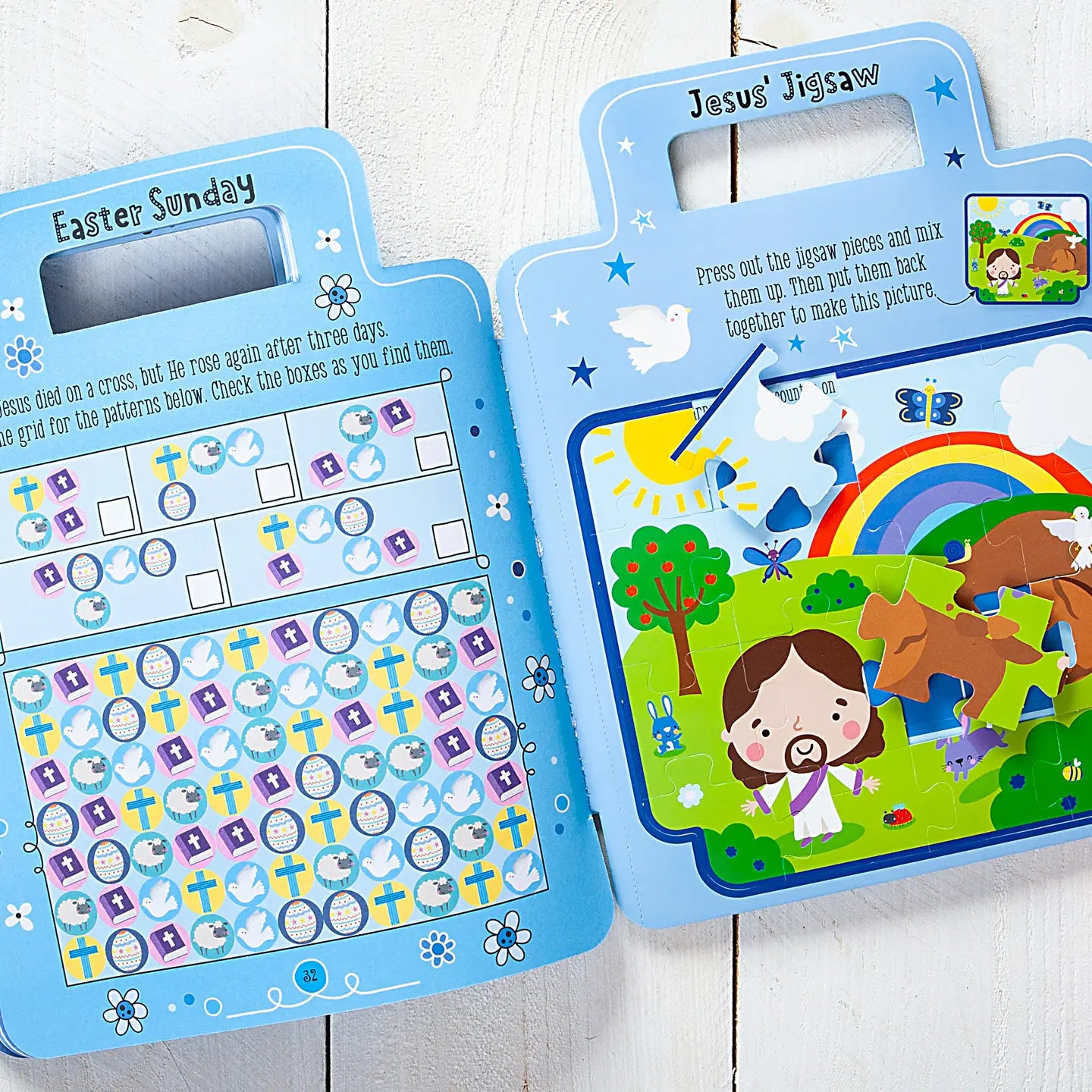 My Bible Backpack Activity Book by BroadStreet Publishing Group features colorful illustrations and engaging religious activities.