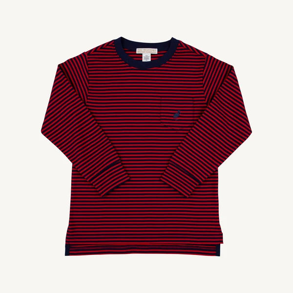 Richmond Red & Nantucket Navy Stripe Carter Crew