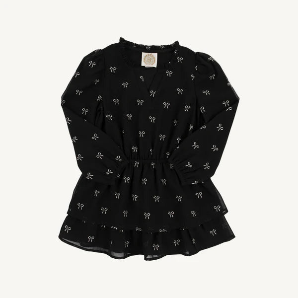 I Believe in Bows Long Sleeve Mary Price Party Dress