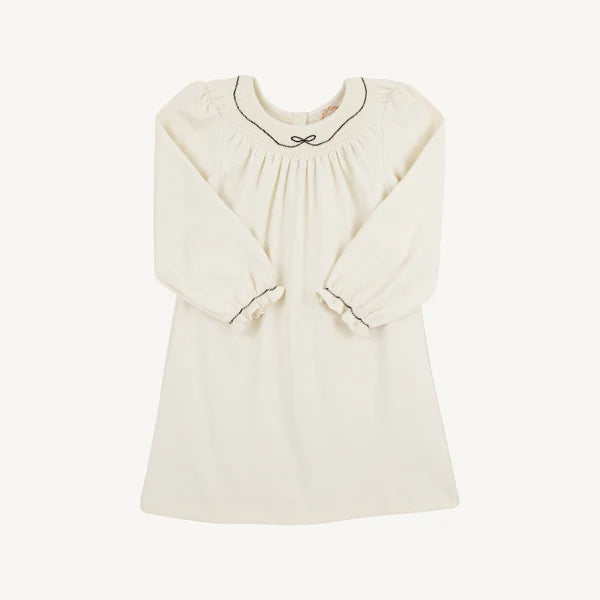 Palmetto Pearl/Newport Night Long Sleeve Sandy Smocked Dress