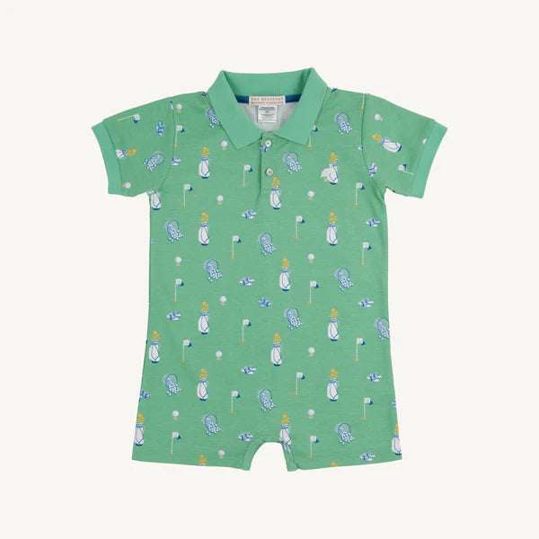 Clubhouse Couture (Wood Boat Blue) Sir Proper's Romper