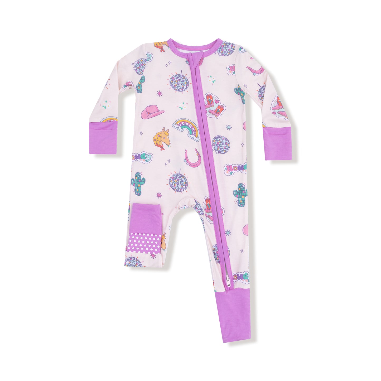 Disco Cowgirl Zip Romper