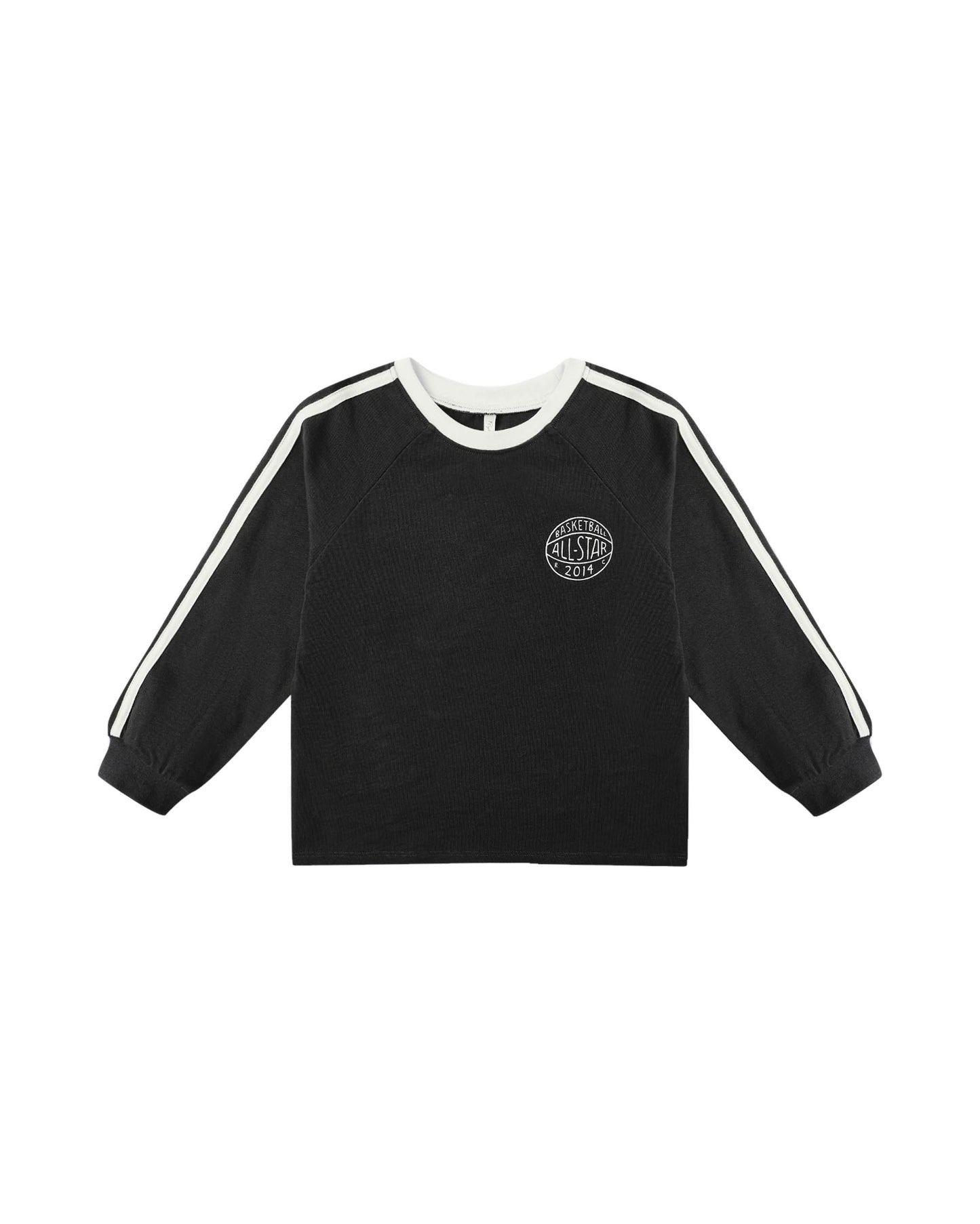 Black Jersey Long Sleeve Tee