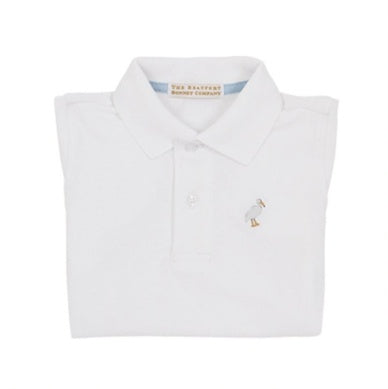 Worth Ave White Prim and Proper Polo SS-Pima