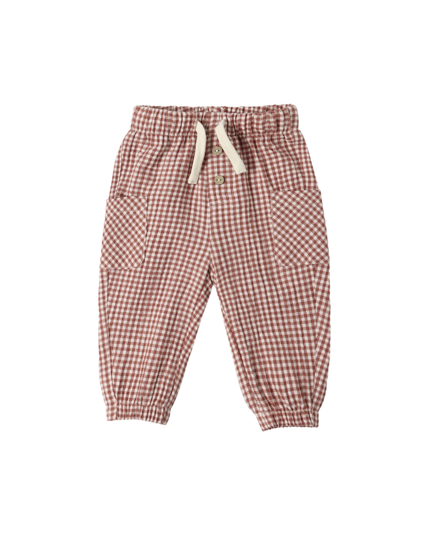Red Gingham Luca Pant