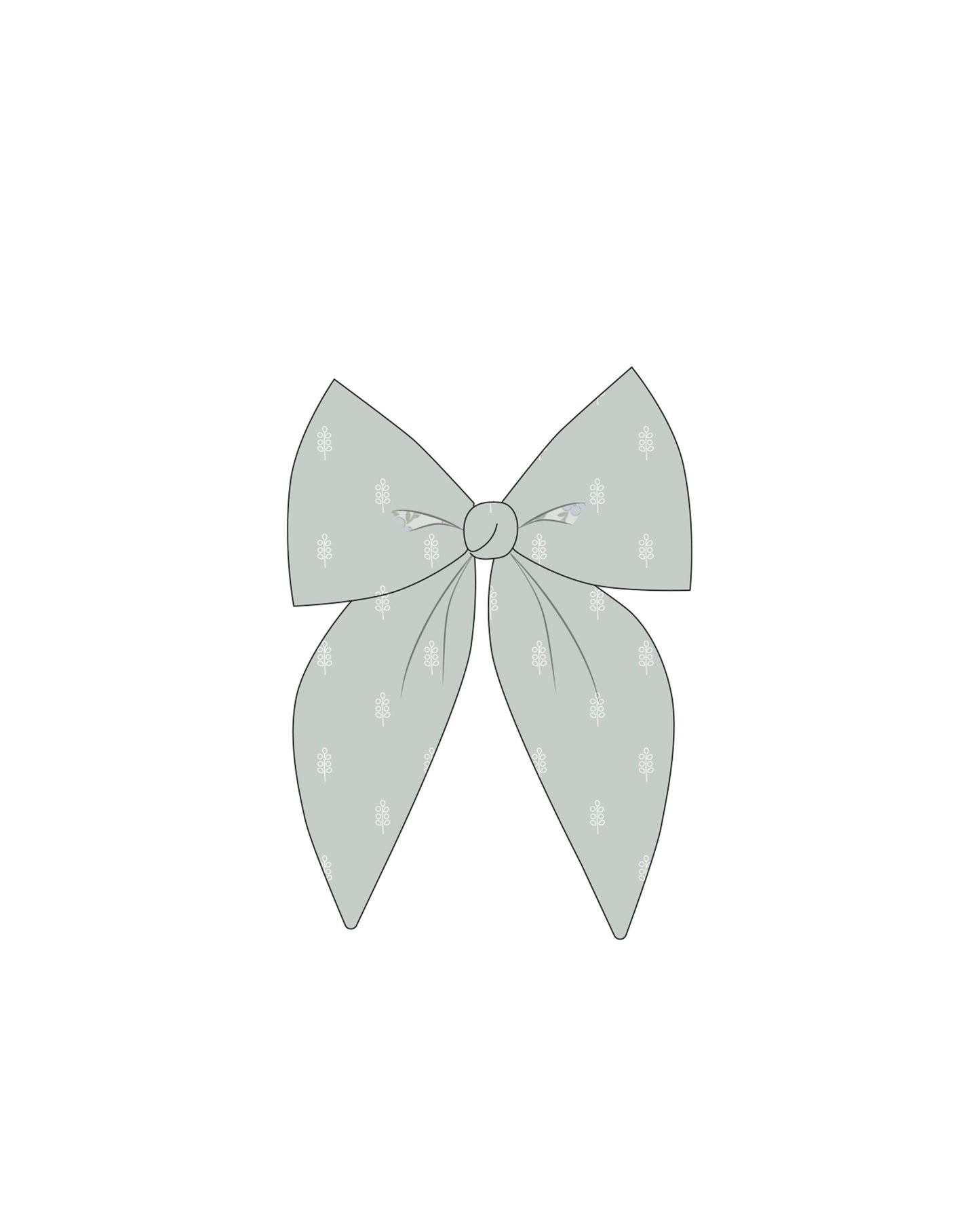 Seafoam Oversized Bow