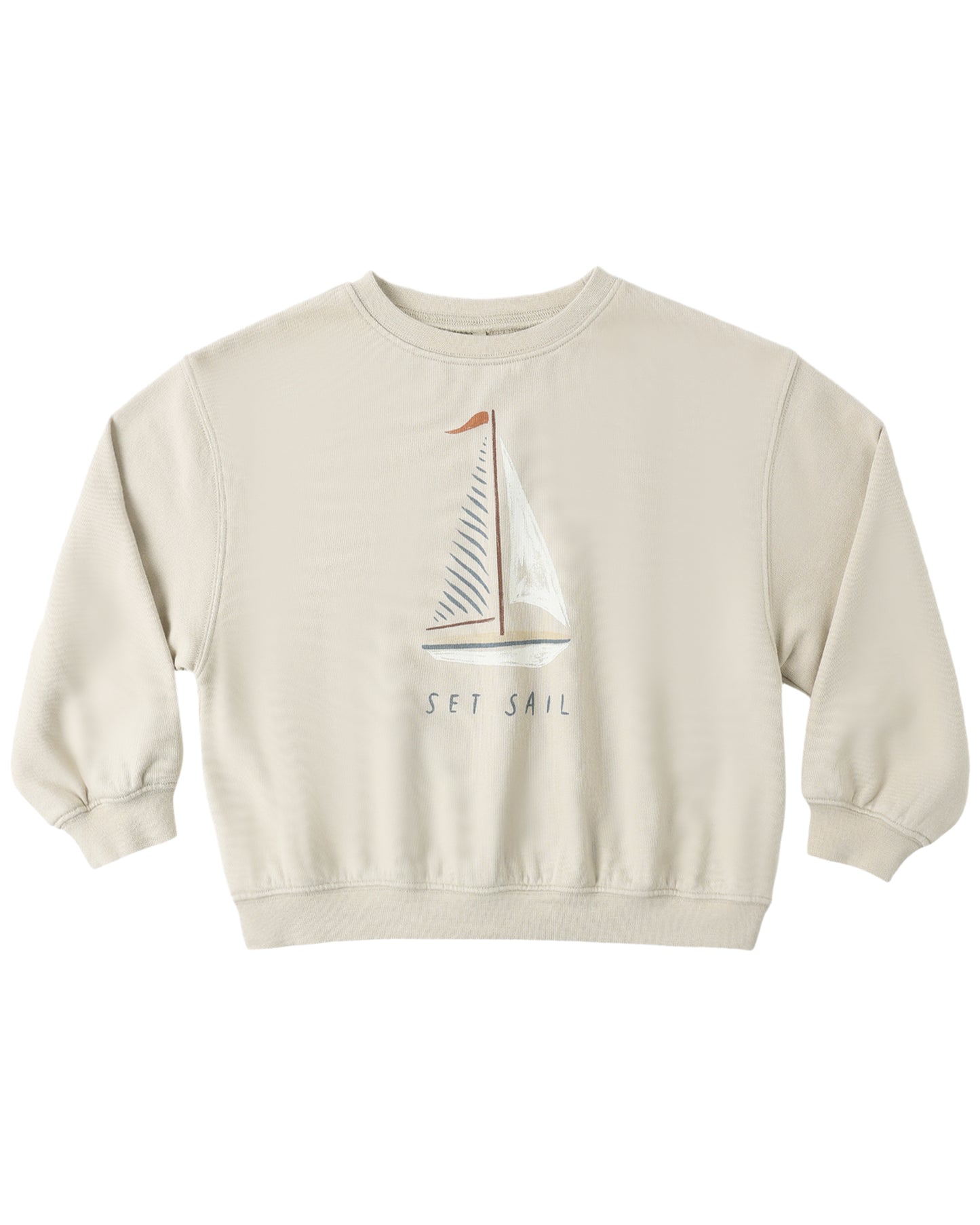 Rylee & Cru Set Sail oversized sweatshirt in soft fabric, featuring a nautical-inspired design with a relaxed fit.