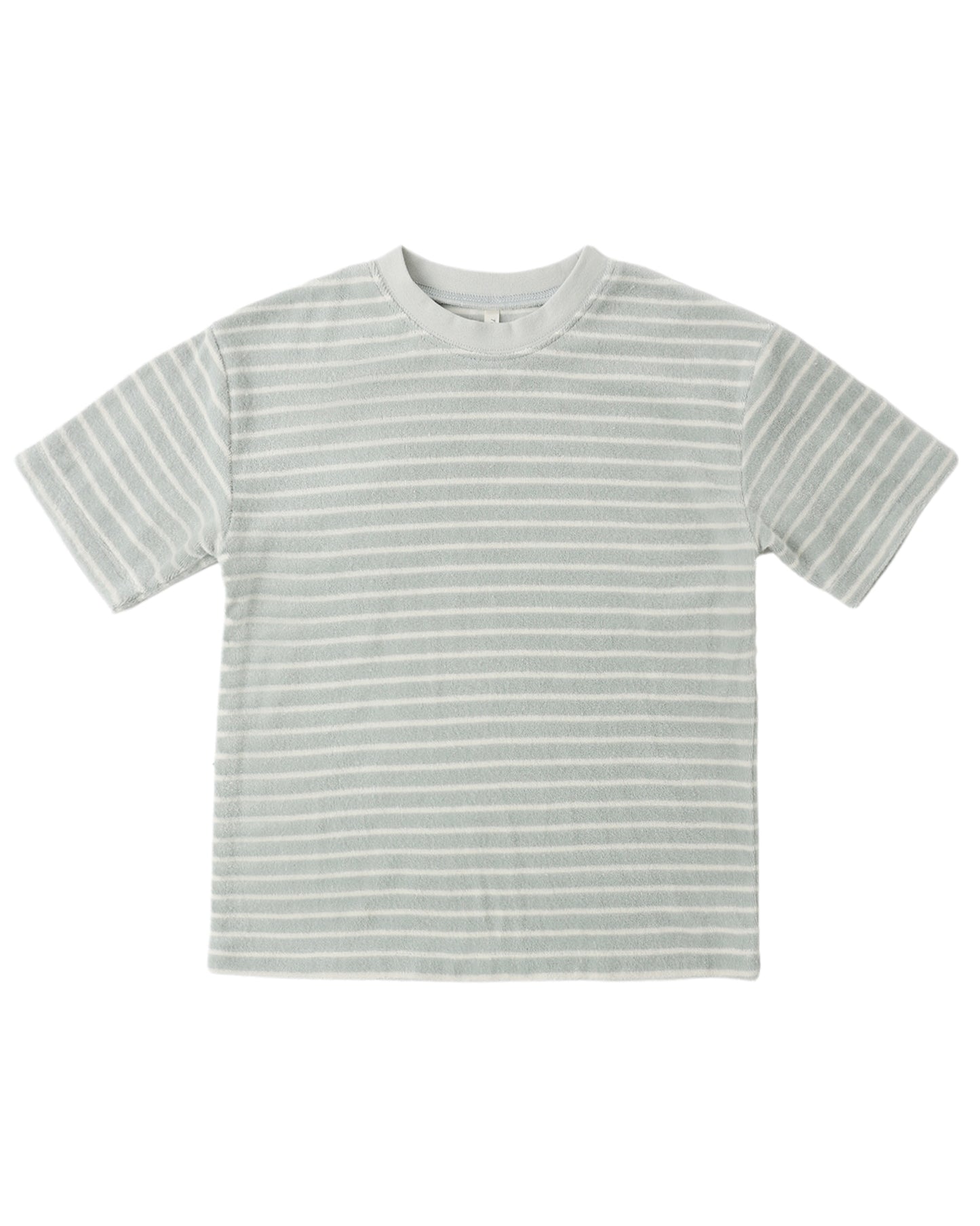 Seafoam Stripe Terry Relaxed Tee