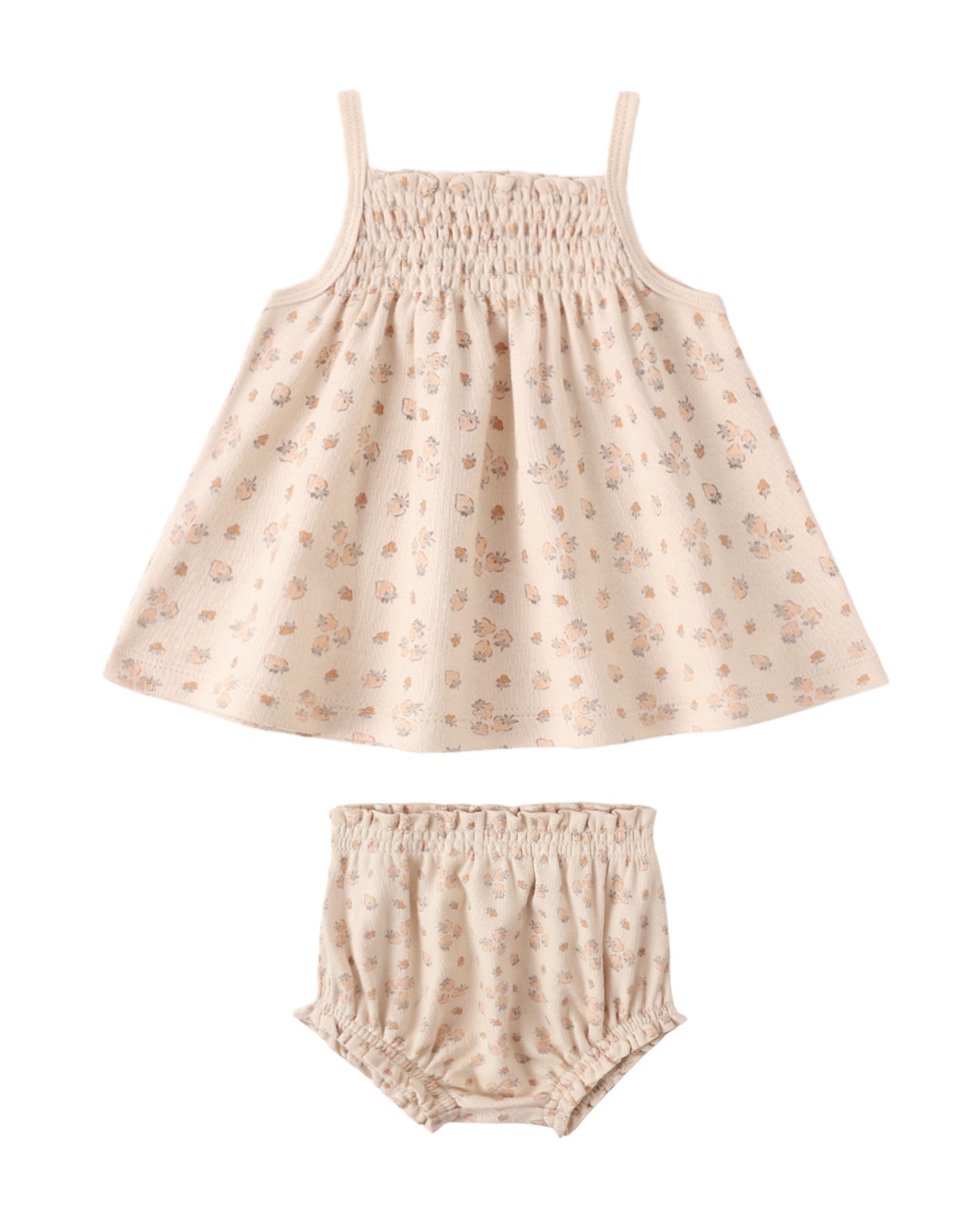 Strawberries Smocked Tank + Bloomer Set