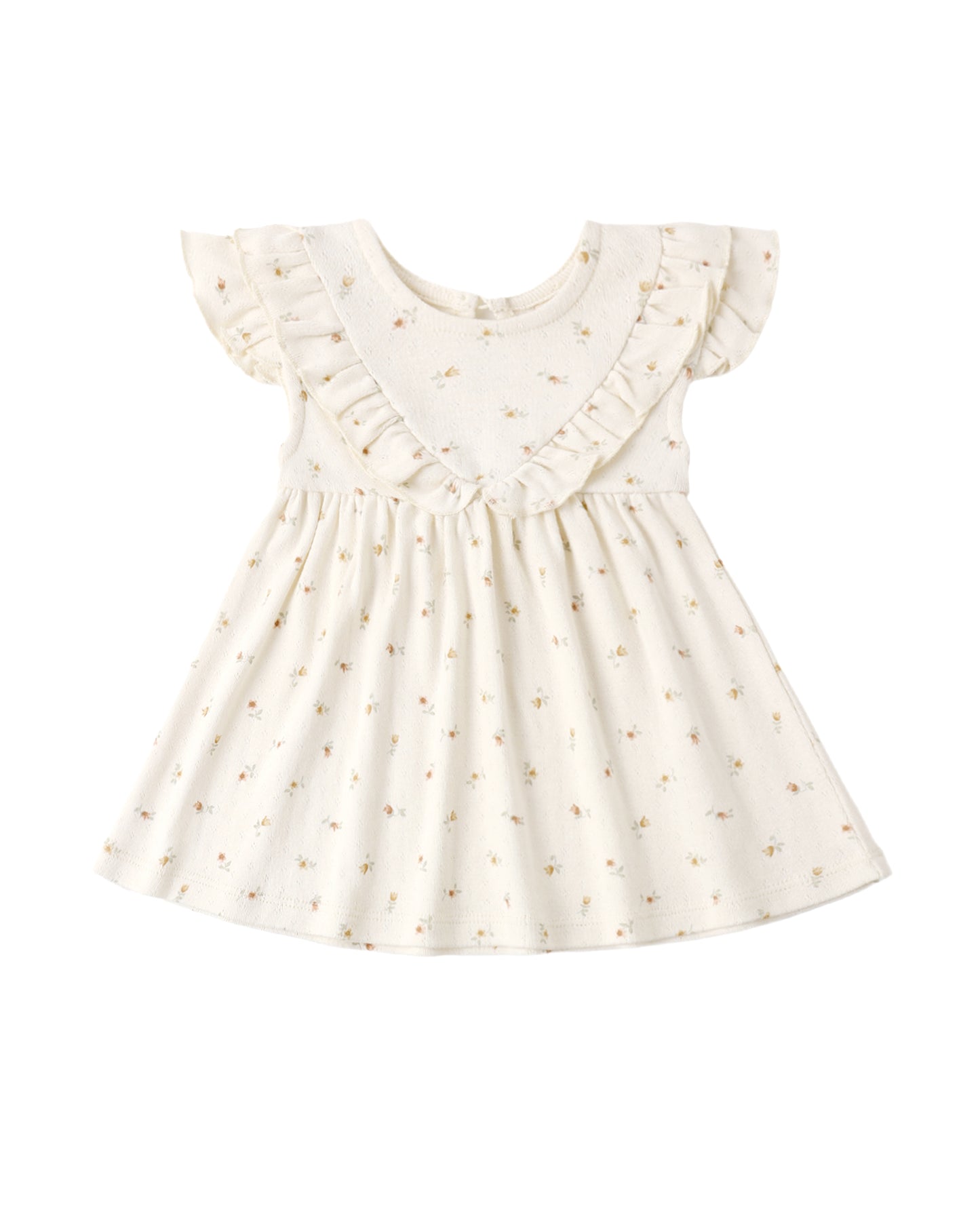 Petit Fleur Sleeveless Ruffle V Dress