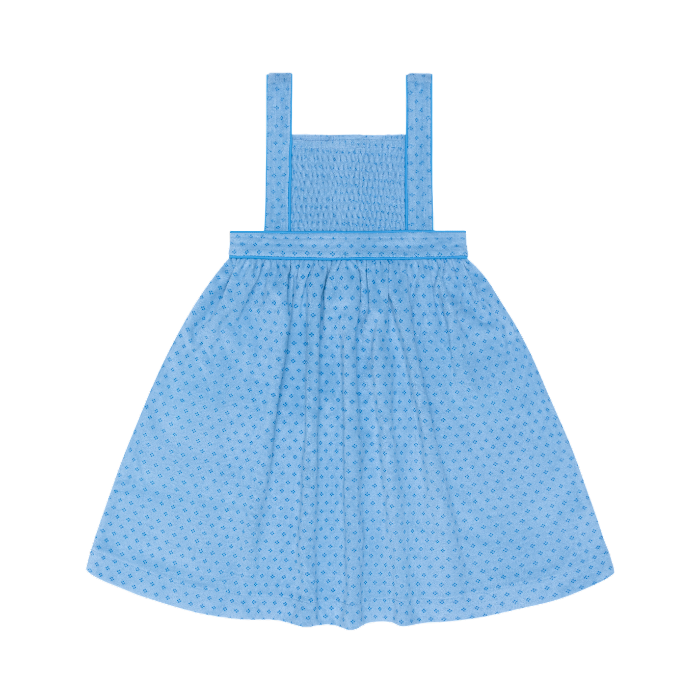 girls le marin dot french terry bib dress