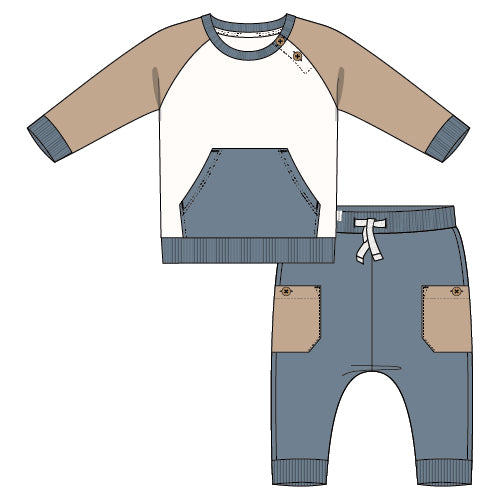 Colorblock Jogger Set