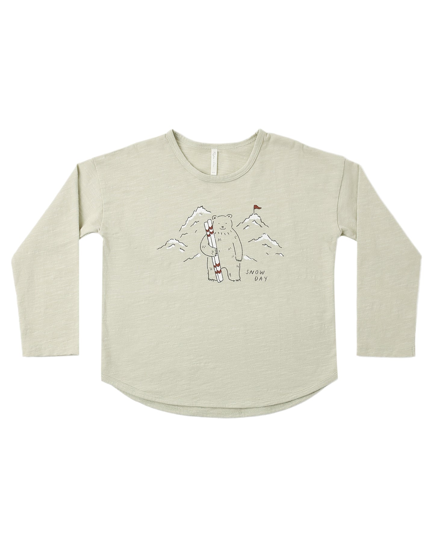 Rylee & Cru Snow Day long sleeve tee featuring a cozy winter snowflake design on soft fabric.