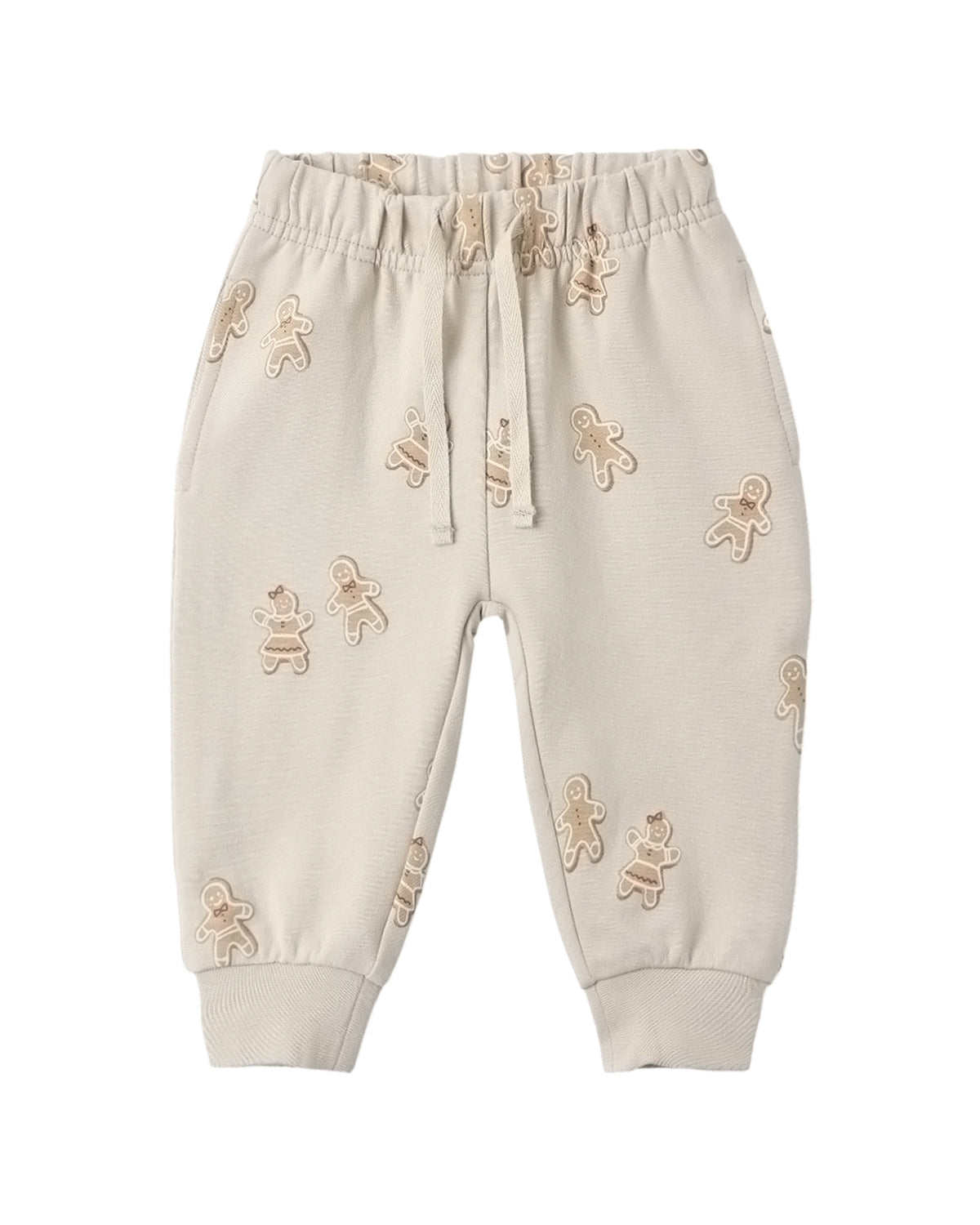 Quincy Mae Gingerbread Relaxed Fleece Sweatpant featuring cozy, soft fabric and a comfortable fit for kids.