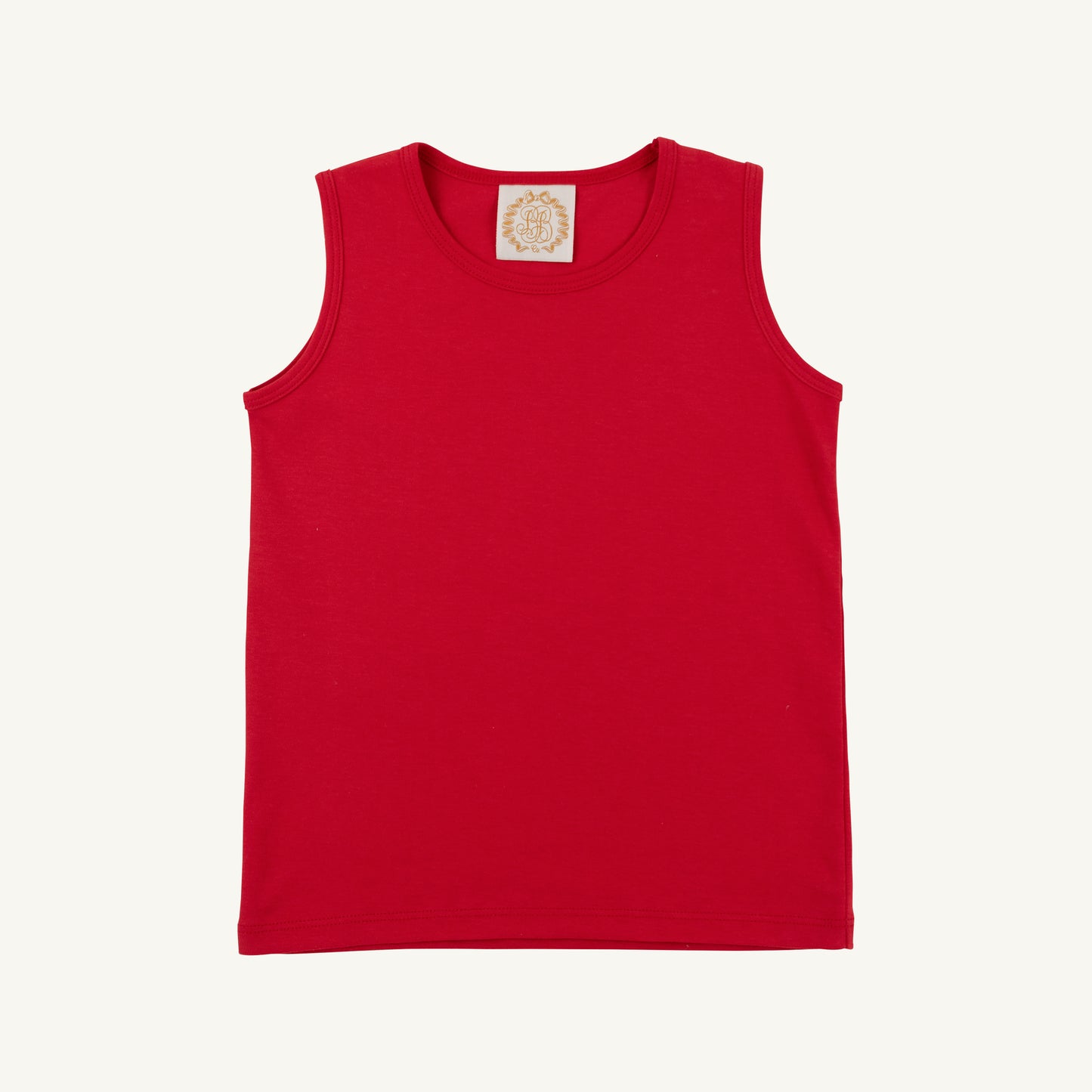 Richmond Red Tay Tay Tank by The Beaufort Bonnet Company featuring a vibrant red sleeveless top with playful design details.