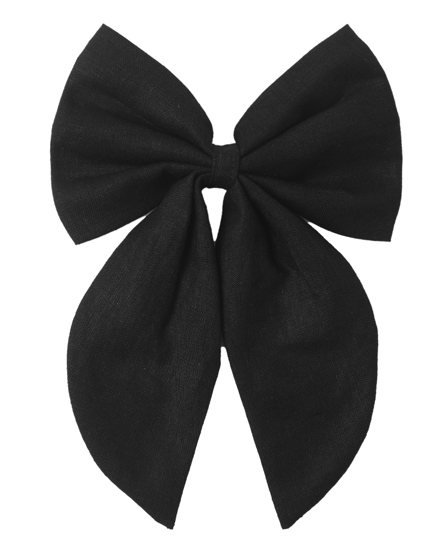 Black oversized bow by Rylee & Cru, featuring a large, stylish fabric bow with soft, elegant details for accessory or decoration.