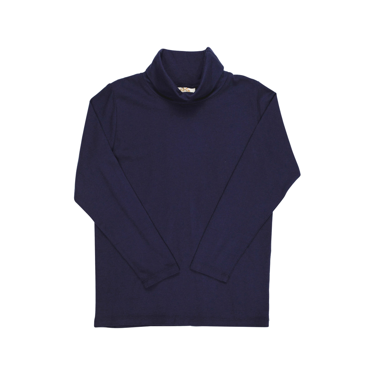 Nantucket Navy Tatum's Turtleneck Shirt by The Beaufort Bonnet Company, featuring a classic navy turtleneck and soft fabric.