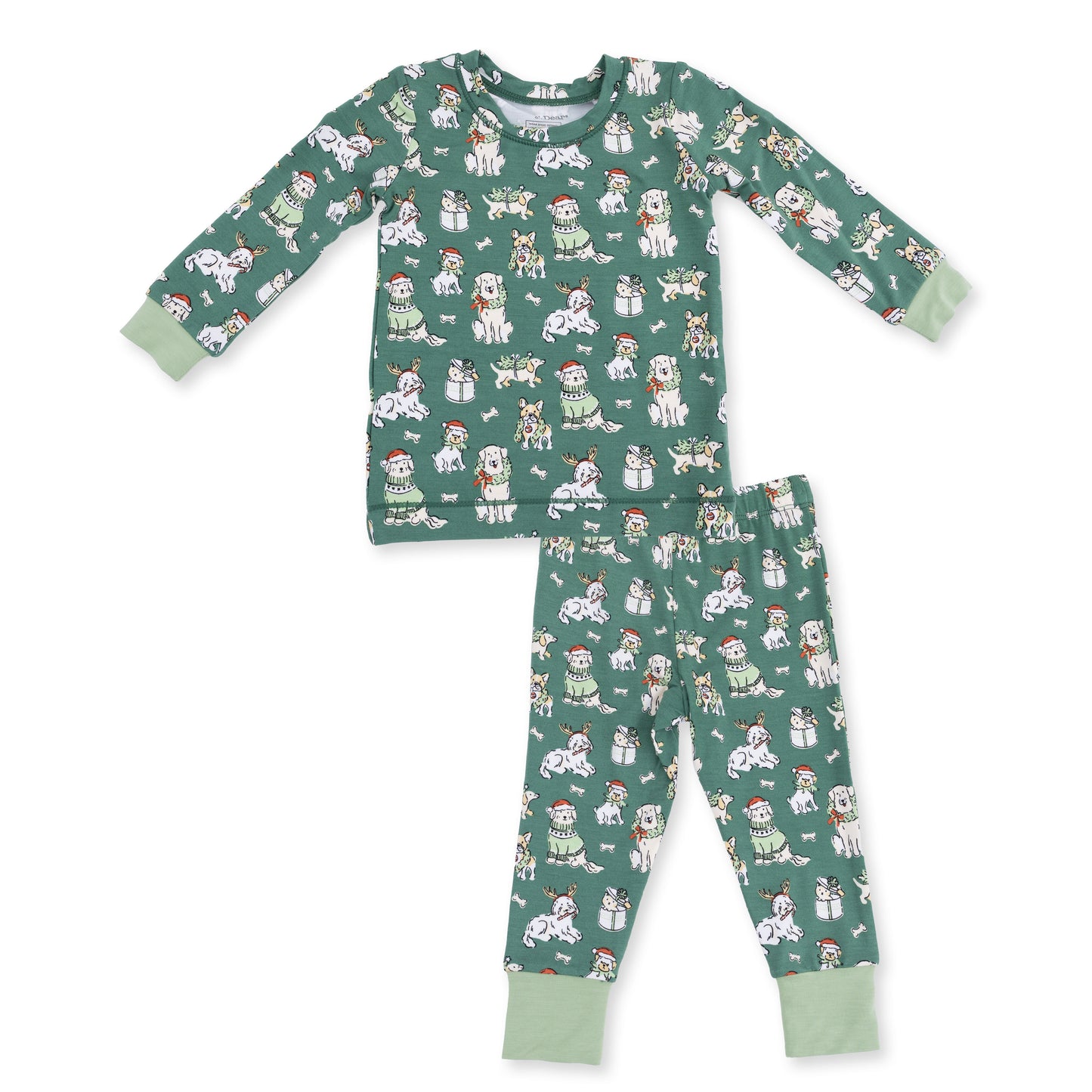 Christmas Dogs Long Sleeve Loungewear Set