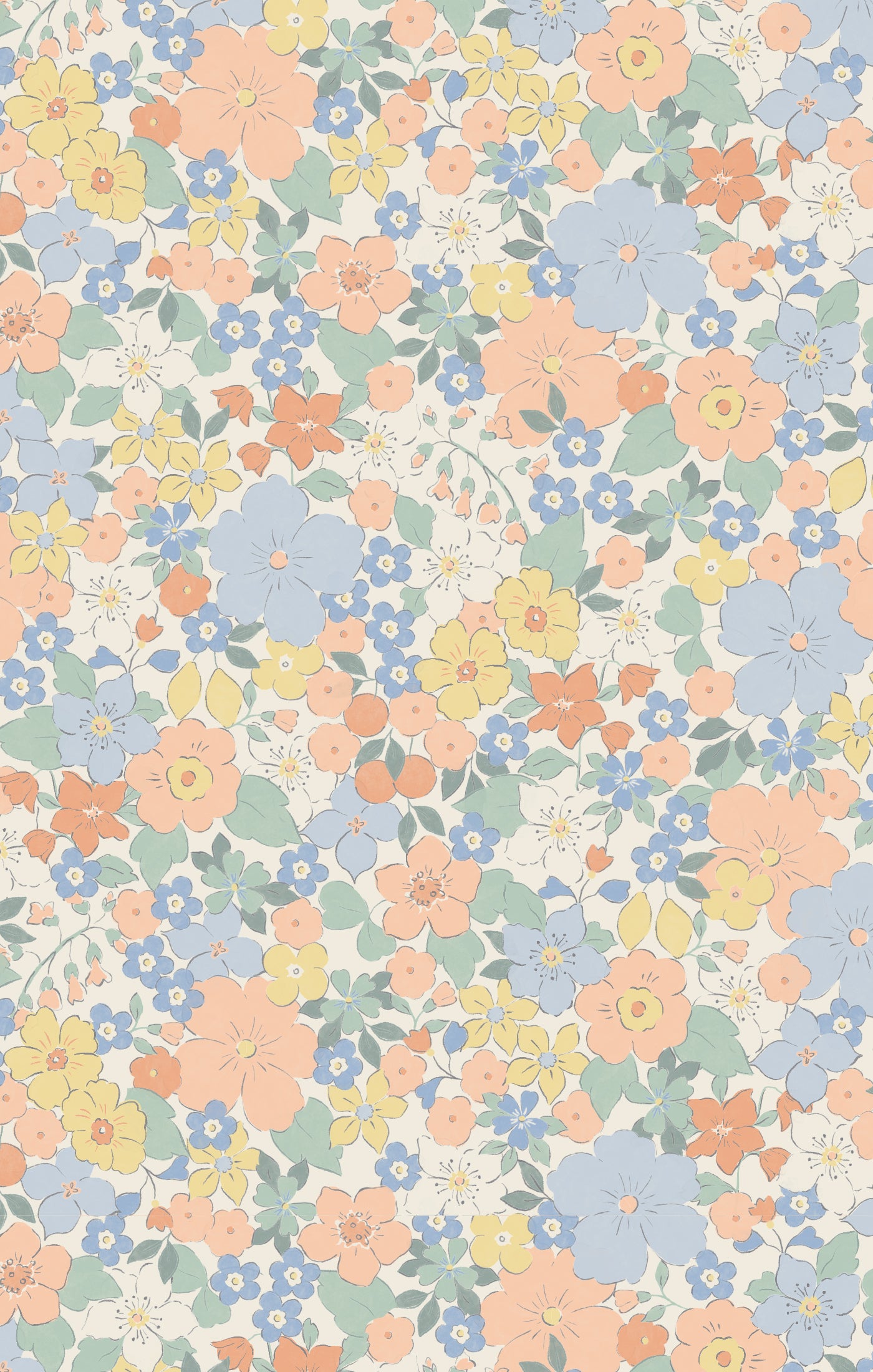 Georgia Floral 2 Pack Bow Clips