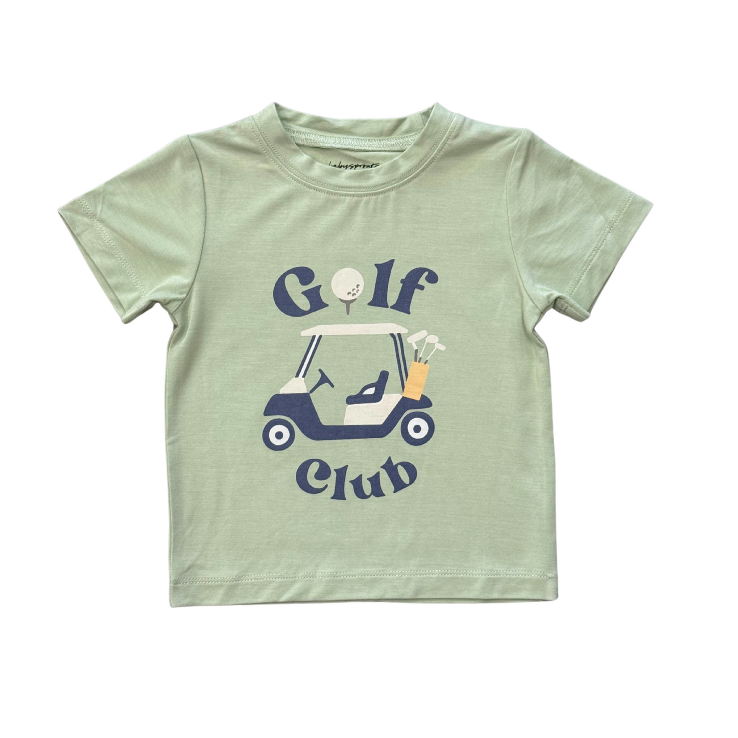 Baby boys' short sleeve golf club tee by Babysprouts, featuring a casual design and comfortable fit for active wear.