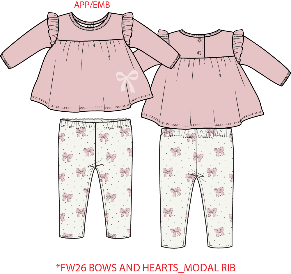 Veiled Pink Bows Set