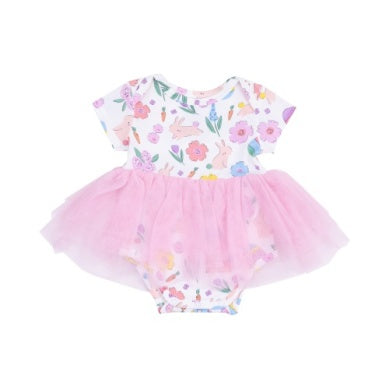 Angel Dear - Easter Bunnies Pink Tutu Bodysuit Dress