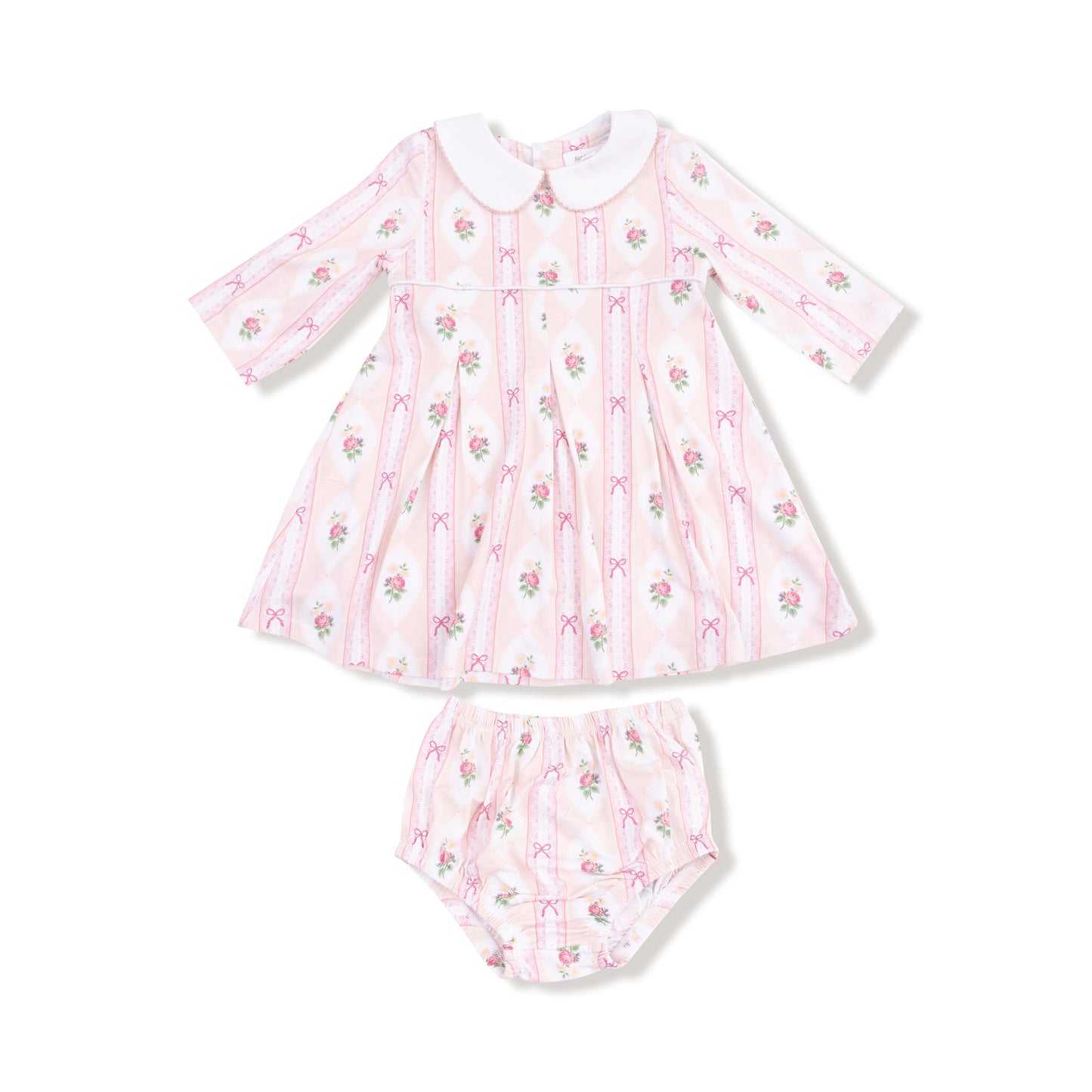 Ogee Lace Floral Peterpan Collar Dress & Diaper Cover