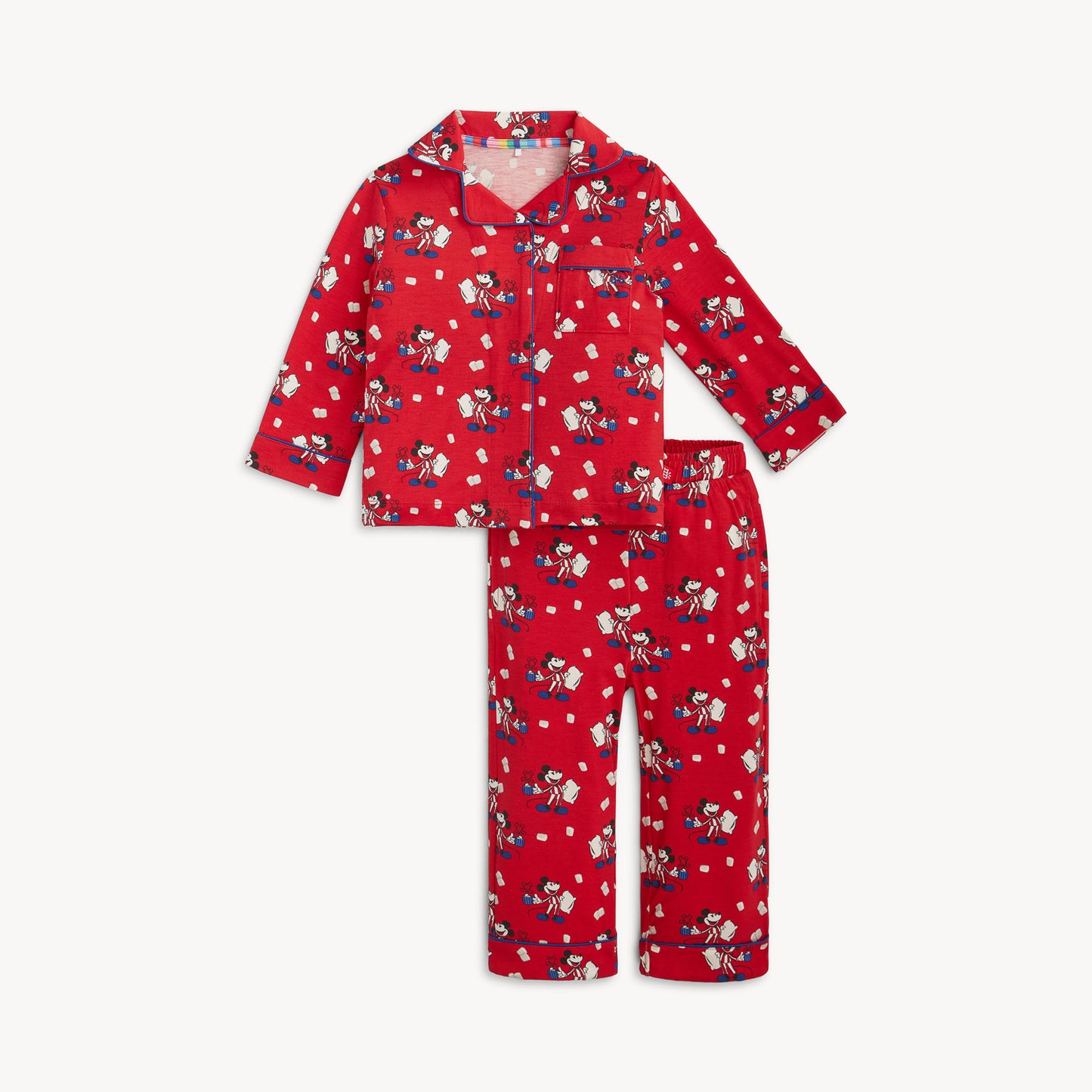 Red Cocoa Club Right Fit Classic L/s Pajama Set