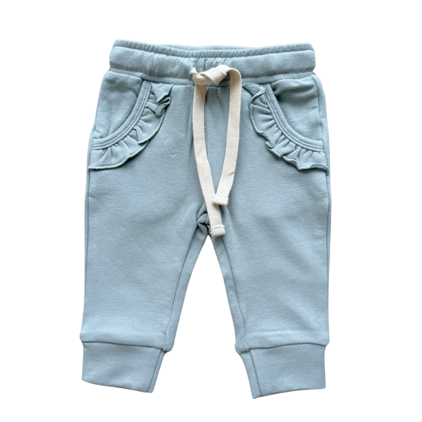 Slate Ruffle Jogger
