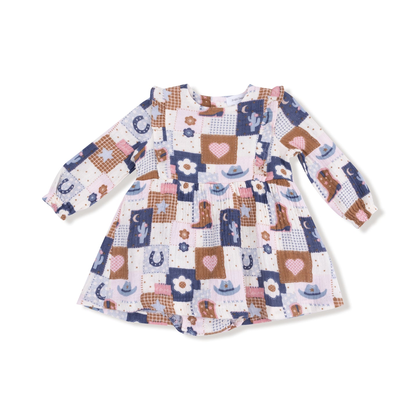 Patchwork Cowgirl Ruffle Bubble
