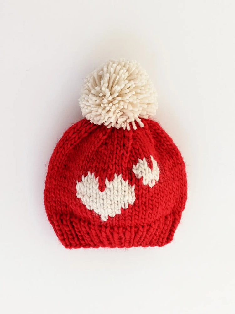 Huggalugs - Sweetheart Red Knit Beanie Hat