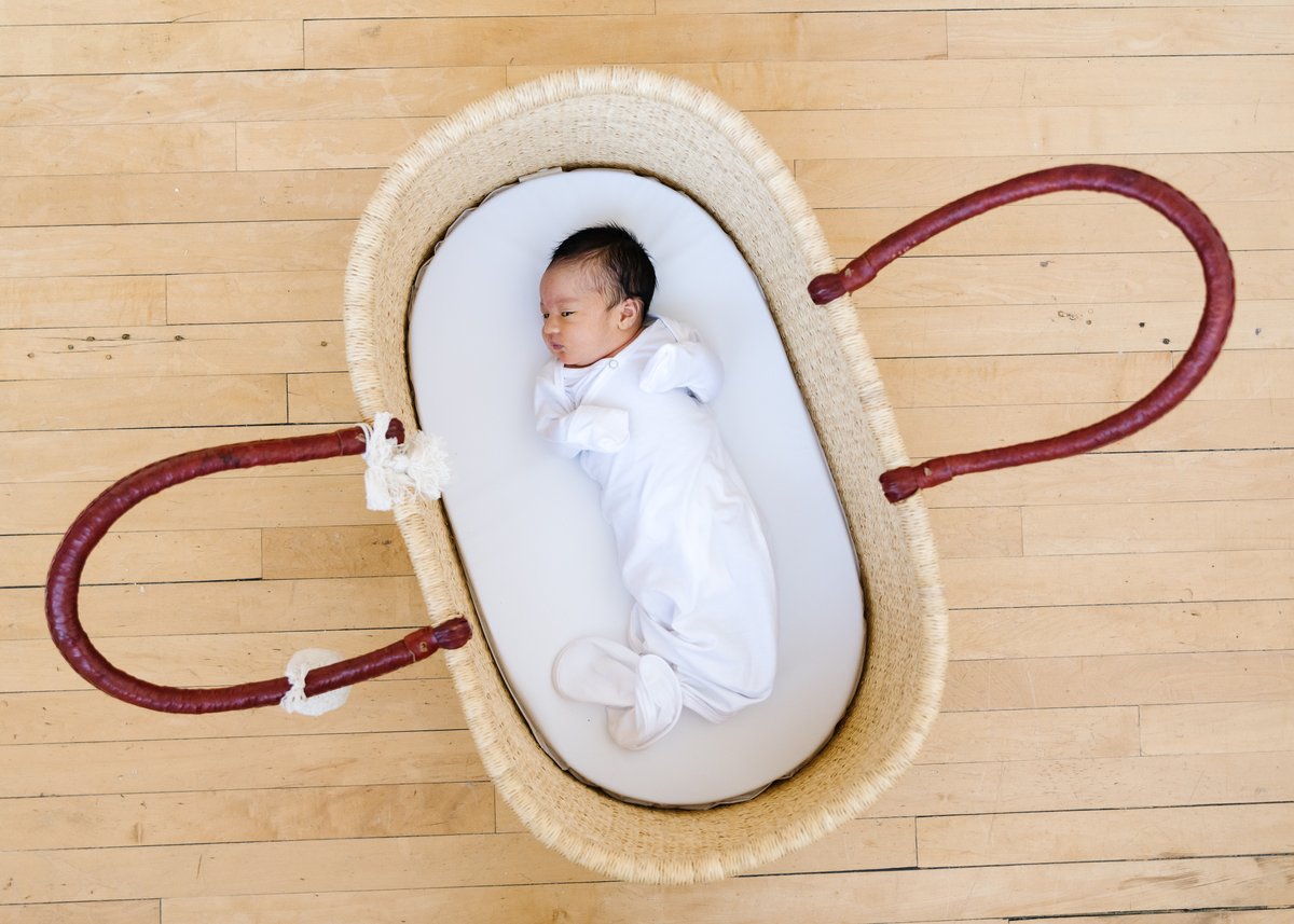 Copper Pearl - Newborn Knotted Gown - Dove