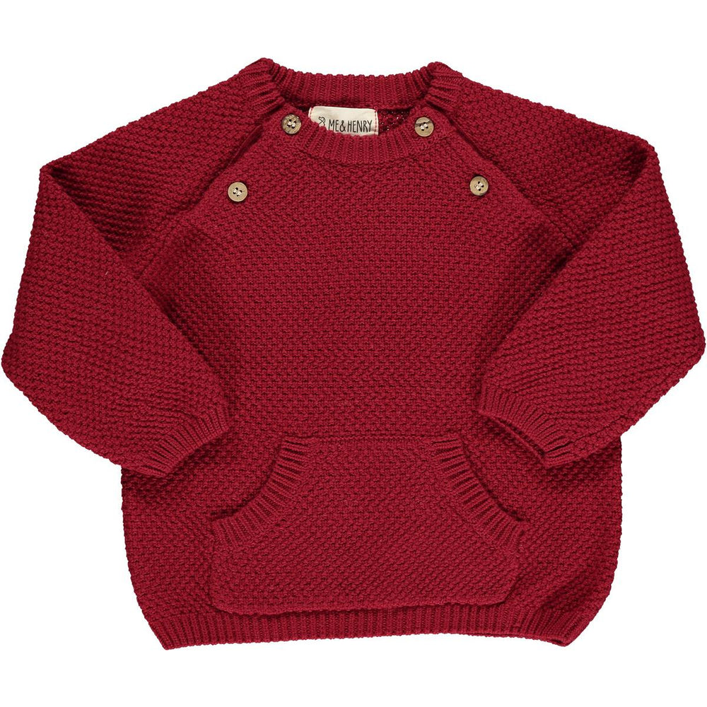 Me & Henry - Red Morrison Baby Sweater