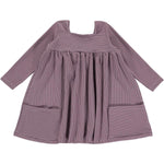 Vignette - Purple & Ivory Stripe Rylie Dress LAST ONE 7