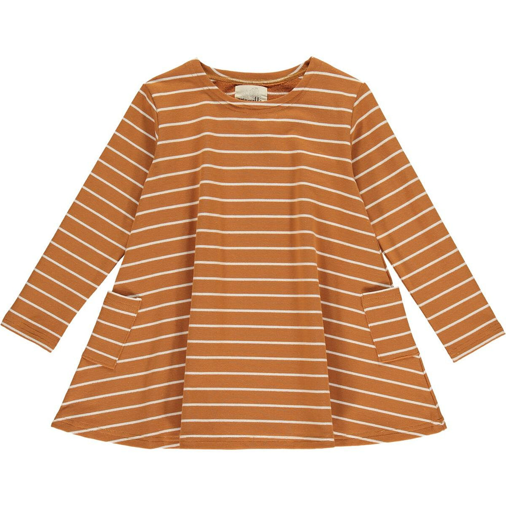 Vignette - Pumpkin Stripe Leena Dress LAST ONE 5