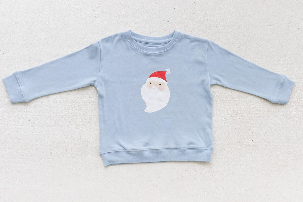 Little Paper Boat - Blue Santa Sweatshirt