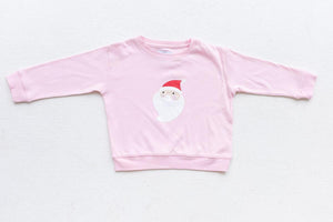 Little Paper Boat - Pink Santa Sweatshirt