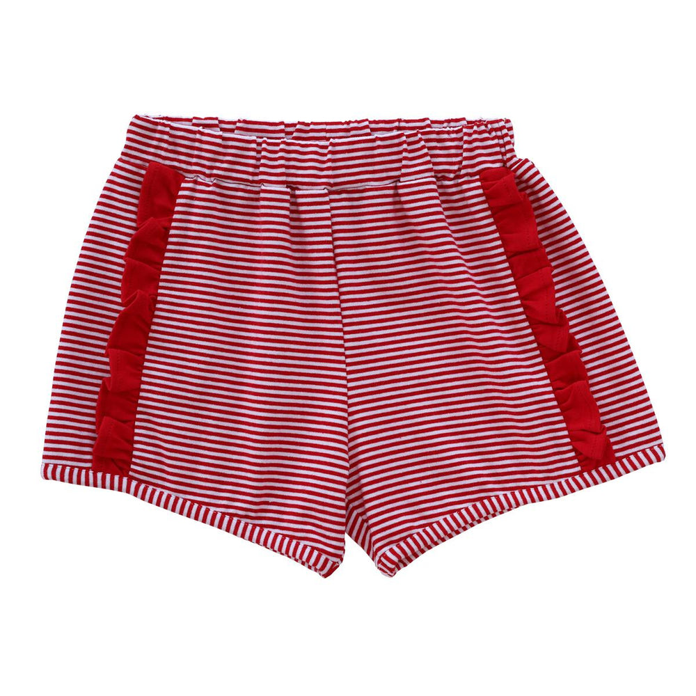 Trotter Street Kids - Hadley Shorts- Red Stripe