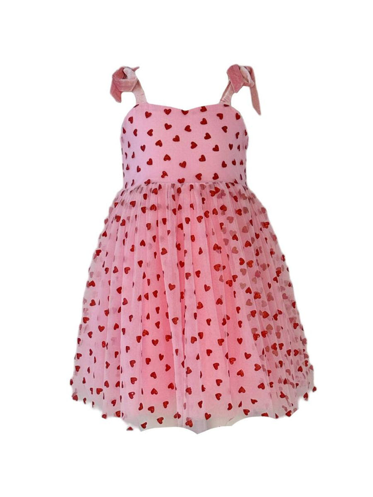 Lola & the Boys - Pink Hearts Tank Dress