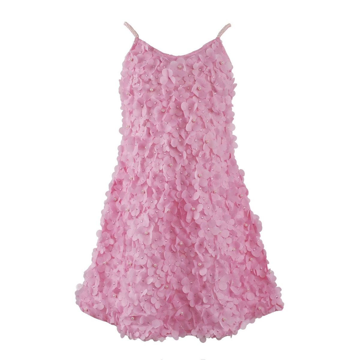 Lola and The Boys - Pink 3D Flowers Dress