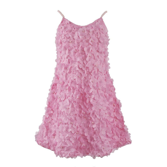 Lola and The Boys - Pink 3D Flowers Dress