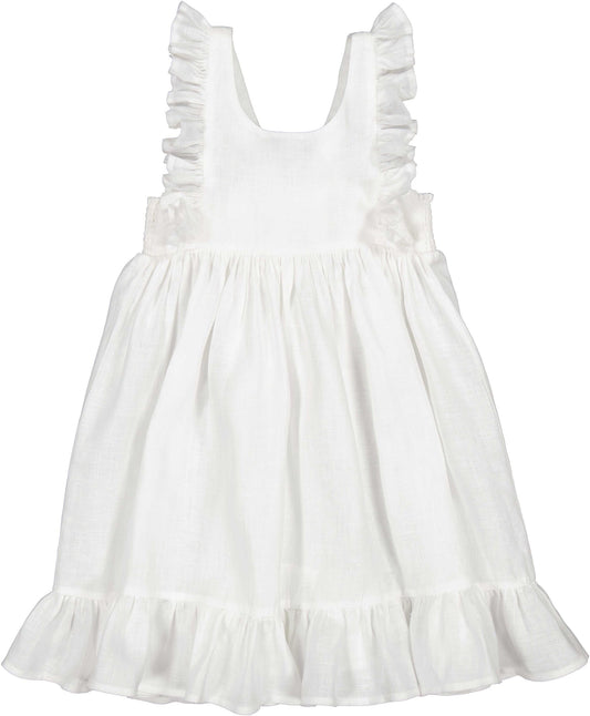 Mar Mar - White Danita Frill Dress
