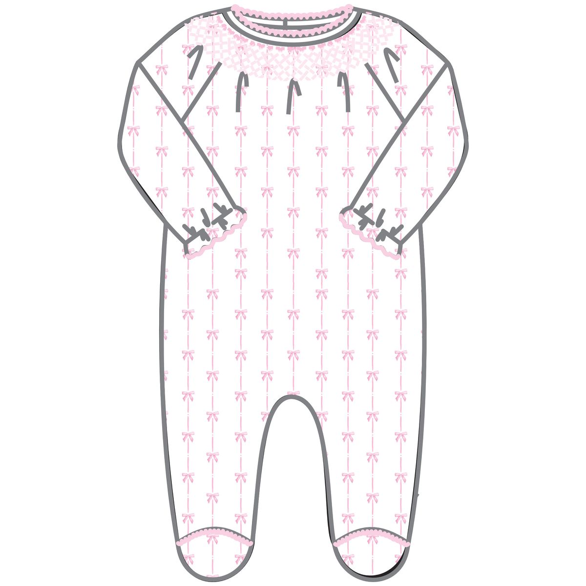Magnolia Baby - Amelia's Classics Pink Bishop Footie