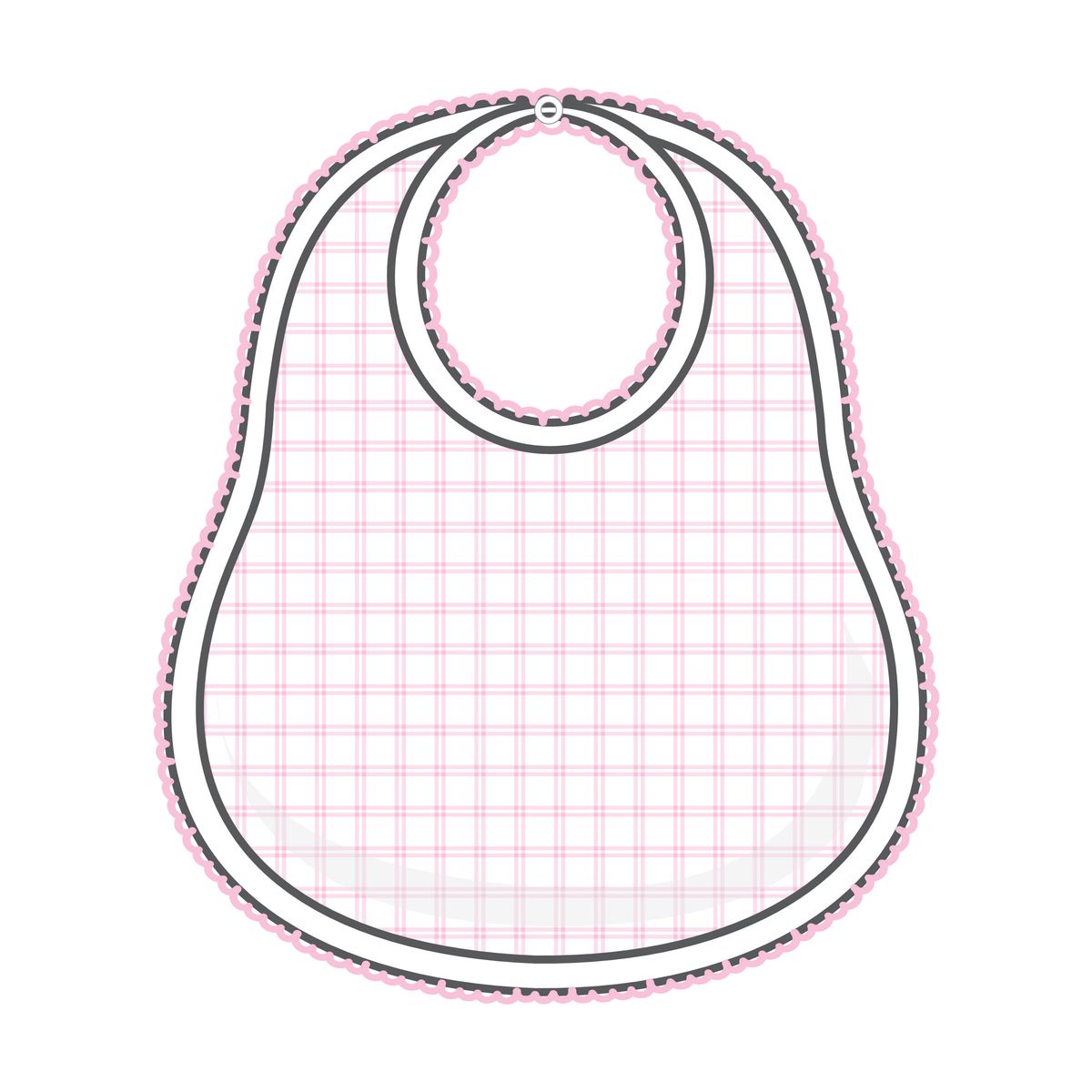 Magnolia Baby - Peek-A-Boo Wishes Pink Bib