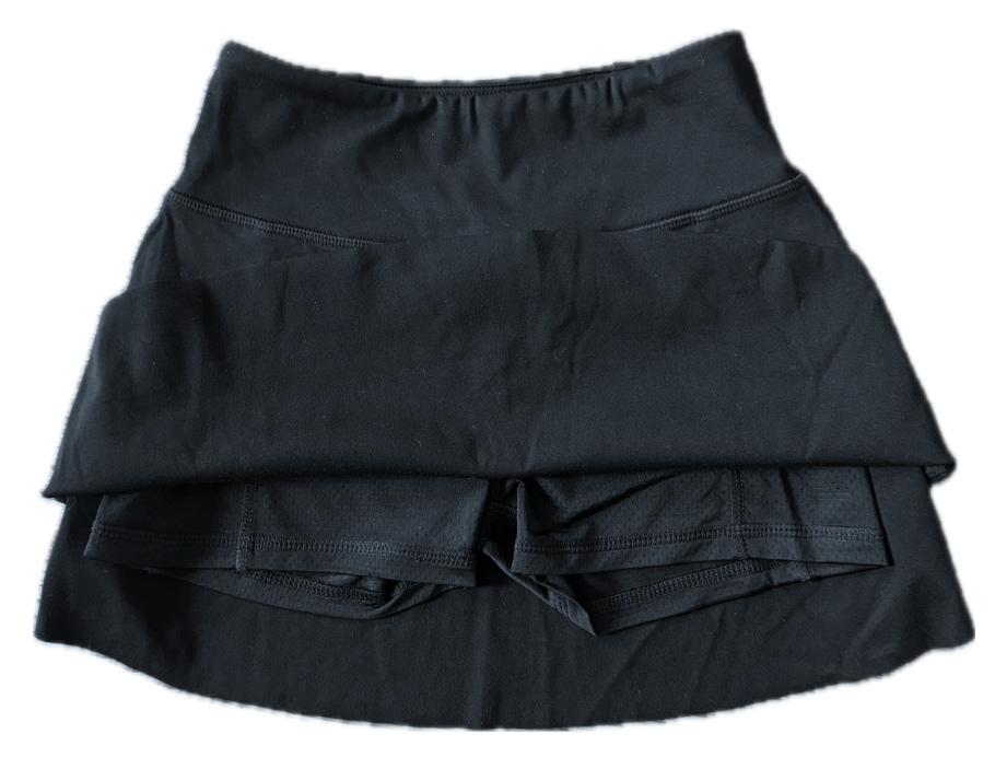 Suzette - High Waisted Skort - Black