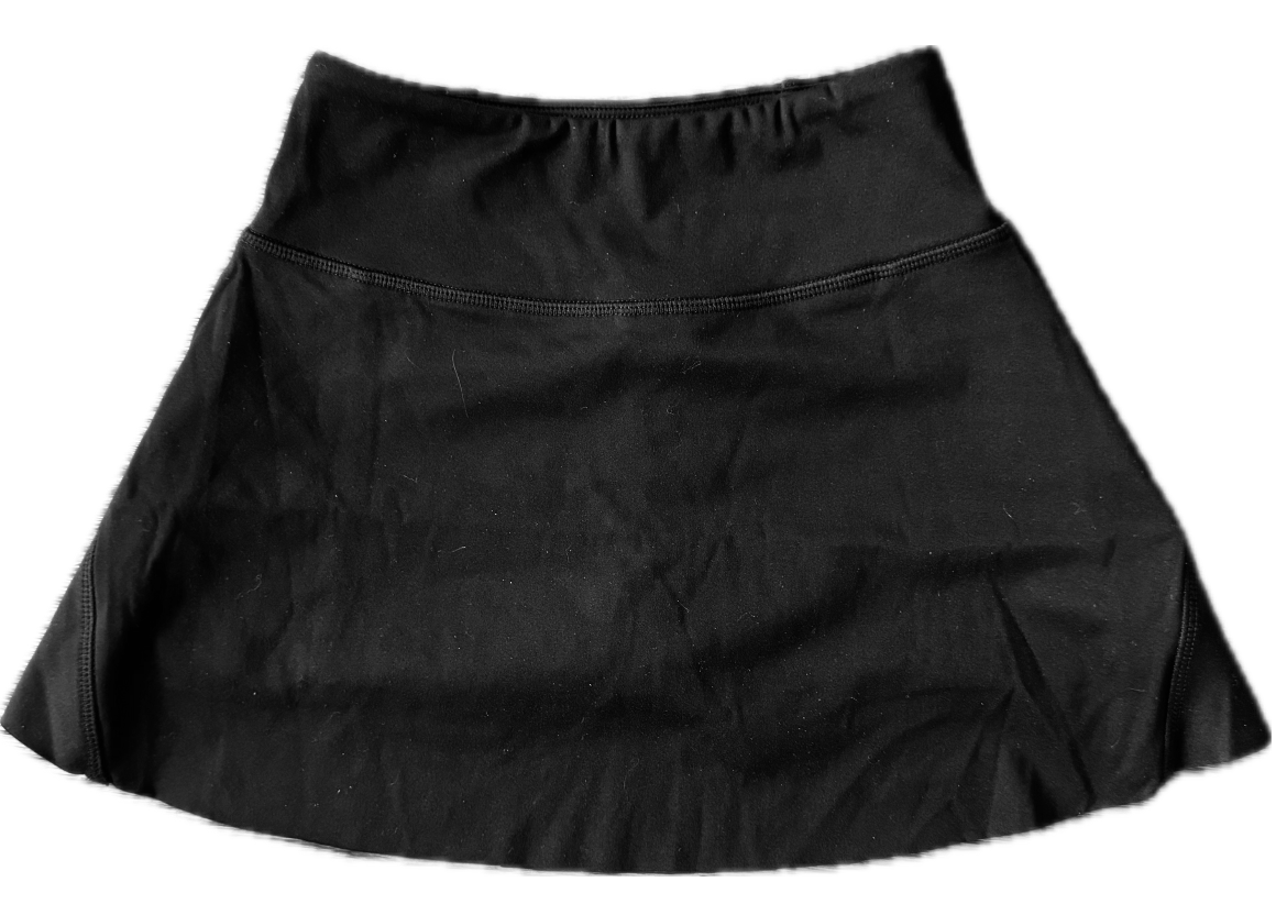 Suzette - High Waisted Skort - Black